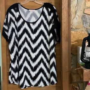 Black & White Chevron Blouse